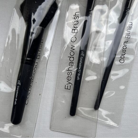 ELF Professional Makeup Beauty Eyeshadow Contour and Complexion Trio Brushes - Picture 12 of 14